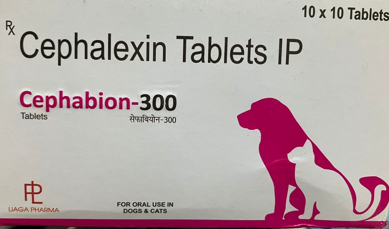 Cephalexin Tablets IP 300mg veterinary